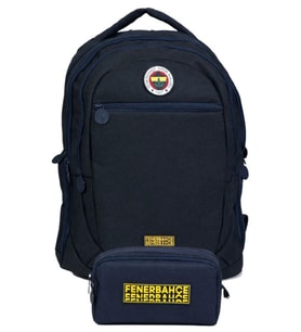 Fenerbahçe İkili Okul Çantası ve Kalemlik Seti Lacivert (Fenerbahçe Yazılı) Erkek Çocuk - SETFB26717C