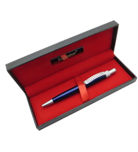 Signator® T581 Mavi Krom Tükenmez Kalem  İsme Özel Kalem  Hediyelik Kalem (Karışık)