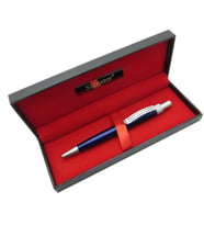 Signator® T581 Mavi Krom Tükenmez Kalem  İsme Özel Kalem  Hediyelik Kalem (Karışık)