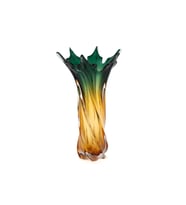Amber Yeşil Kıvrımlı Vazo 26x43cm Dekorasyon > Dekoratif Ürün