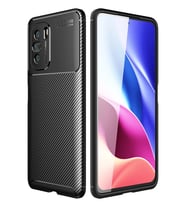 Poco F3 Kılıf Auto Focus Karbon Kapak - Siyah