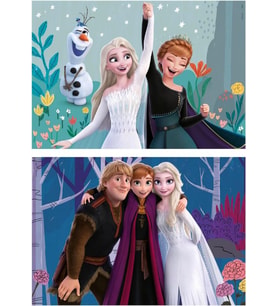 Educa 2x25 Parça Disney Frozen Kız Çocuk Ahşap Puzzle (3-5 Yaş)