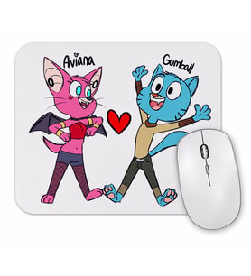 Kedi Cat Mammal Dog, Gumball Waterson Ariana Aşk Mouse Pad