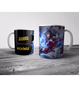 Pixxa  AHRI Kişiye Özel İsimli Kupa Bardak (League of Legends, LOL)
