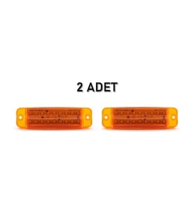 Parmak Led Çift Sıra 12-24 Volt 2 Adet