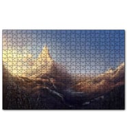 Cakapuzzle Kış ve Dağlar Yağlıboya  Puzzle Yapboz MDF (Ahşap) (120 Parça)