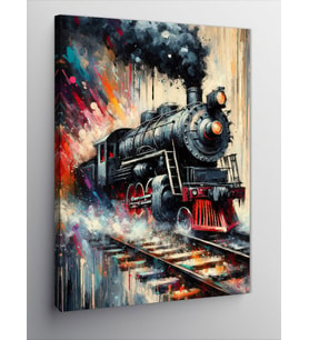 Kanvas Tablo Buharlı Tren