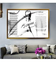 Altın Çerçeveli dekoratif tablo l766 (Gold)