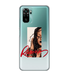 Xiaomi Redmi Note 10 / Note 10S Uyumlu Rihanna Tasarımlı Şeffaf Telefon Kılıfı