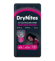 Drynites Emici Gece Külodu/Külot Bez Kız 8-13 Yaş (30-48KG) Large 9 Adet (Alt Islatmalara Karşı)