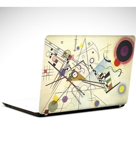 Renkler Şekiller Soyut Laptop Sticker 13 İnch (34X24CM)