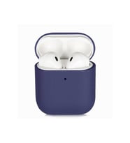 Apple Airpods Uyumlu Kılıf Zore Silk Silikon (SAKS MAVI)