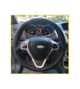 Ford Fiesta 2009-2015 Araca Özel Direksiyon Kılıfı (karbon Noktalı)