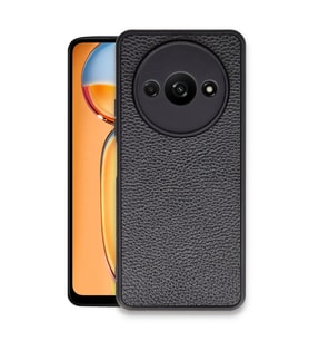 Xiaomi Redmi A3 4G Kılıf Aras Deri Kapak - Siyah