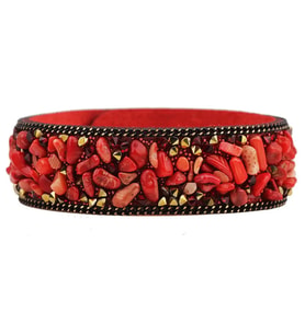 Omark Cotton Crystal Stones Bileklik No5