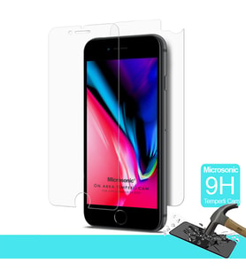 Microsonic Full Body Temperli Cam Ekran Koruyucu iPhone SE 2022 Ön + Arka (Renksiz)