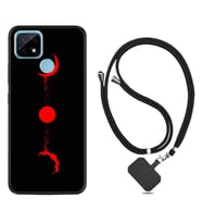 Realme C11 C21 C21Y C25Y C11 2021 Kılıf Boyun Askılı Silikon Red Moon 1710