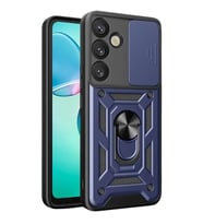 Samsung Galaxy S25 Fe Pars Lens Yüzüklü Silikon - Lacivert