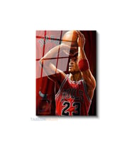 Dikey Cam Tablo Salon Duvar Tablosu Dikey Cam Basketbol Cizim Yeni Ev Hediyesi Ofis Tablosu