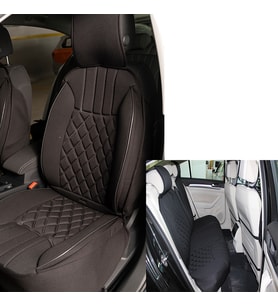 Space Elegance 5'li Koltuk Kılıfı Set Minder Siyah / KLMNY548