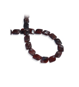 Jasper Doğal Taş Bordo Küp Kesim 12x16mm Dizi