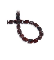 Jasper Doğal Taş Bordo Küp Kesim 12x16mm Dizi