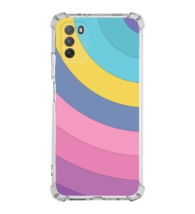 Xiaomi Poco M3 Köşe Korumalı Antişok Kapak Renk Cümbüşü Tasarımlı Şeffaf Silikon Kılıf