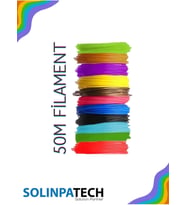 Kalem Pla Filament Seti 50 Metre (10 RENK) 3d Yazıcı Ve Kalem Uyumlu Renkli Filament