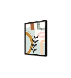 Renkli Modern Desenler Çerçeveli Cam Tablo