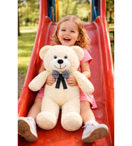 50 cm Yumuşak Peluş Ayıcık – Çocuklar İçin Sevimli Hediye Seçeneği (Krem)