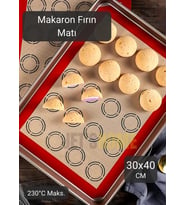 Silikon Mat Makaron Yapıcı Mat Pişirici Mat Fırın Matı Silpat 40*30 cm