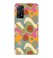 Xiaomi Redmi Note 11 PRO Uyumlu Çiçekler Tasarımlı Şeffaf Telefon Kılıfı