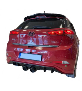 Hyundai İ20 (2014-2018) R400 Arka Tampon Eki - Difüzör (Plastik)