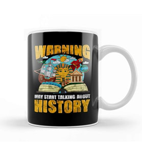Funny Warning May Start Talking About History Kupa Bardak Porselen