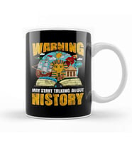 Funny Warning May Start Talking About History Kupa Bardak Porselen
