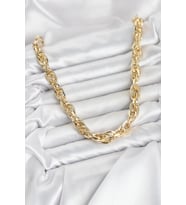 CM Kalın Burgu Model Gold Renk 60 cm Kadın Kolye