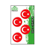 TÜRK BAYRAĞI 2 (3X3CM) DÖRTLÜ DAMLA ETİKET (DE002)