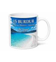 Burdur Plakalı Salda Gölü Türkiye'nin Maldivleri Manzaralı Kupa Bardak Hediye