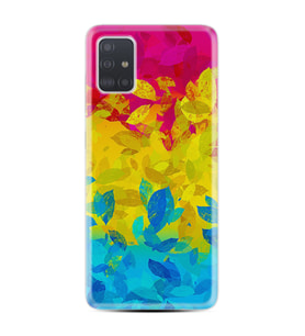 Samsung a71 A72 A73 A7 A9 2018 C7 C9 Kılıf Desenli Silikon Yapraklar 1634