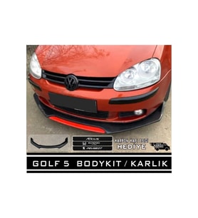 Golf 5 Ön Tampon Eki Kırmızı Lip Karlık