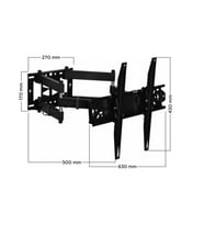 Daewoo 65'' İle Uyumlu Hareketli Katlanabilir Tv Duvar Askı Aparatı- Kaliteli