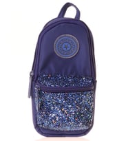 Kaukko Bright Junior Bag Kalem Çantası Taşlı Lacivert K2719