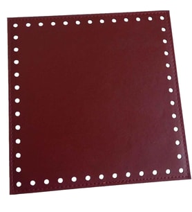 Angel Çanta Aksesuar Bordo Renk 20X20 Cm Suni Deri Plaka