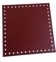 Angel Çanta Aksesuar Bordo Renk 20X20 Cm Suni Deri Plaka