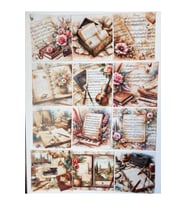 Vintage Journal Scrapbook Kağıdı Seti/ Scrapbooking & Journal Planner (Çok Renkli)