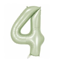 4 Rakam Folyo Balon Yeşil Rengi (76 cm)