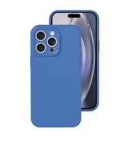 Apple iPhone 16 Pro Kılıf Nano içi Kadife Silikon - Mavi