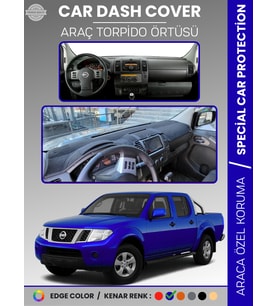 NISSAN NAVARA D40 (2005-2015) Torpido Örtüsü Panel Koruma Araca Özel UV Koruma Kaymaz Kolay Montaj