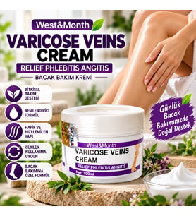 West&Month Bitkisel İçerikli Bacak Bakım ve Masaj Kremi 100 ml