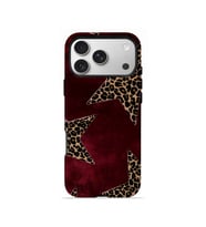iPhone 17 Pro Max Vorian Çift Katmanlı MagSafe Kılıf Bordeaux Leopard Star